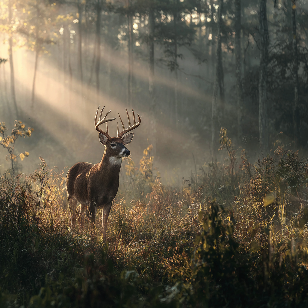 Deer at Dawn - Diamond Painting