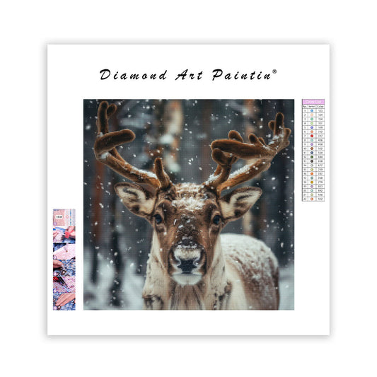 Winter Reindeer - Diamond Painting