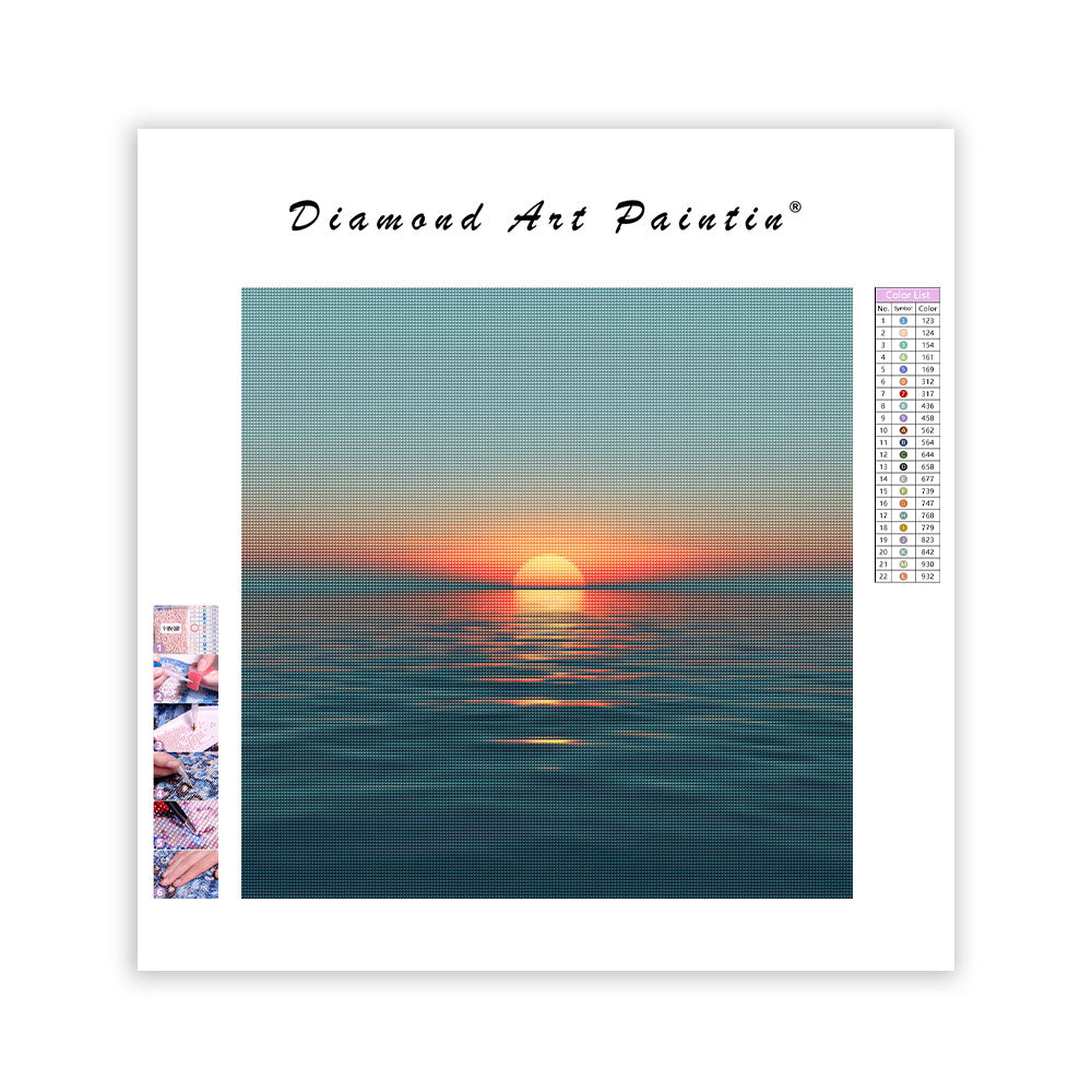 Gentle Sunset Horizon - Diamond Painting