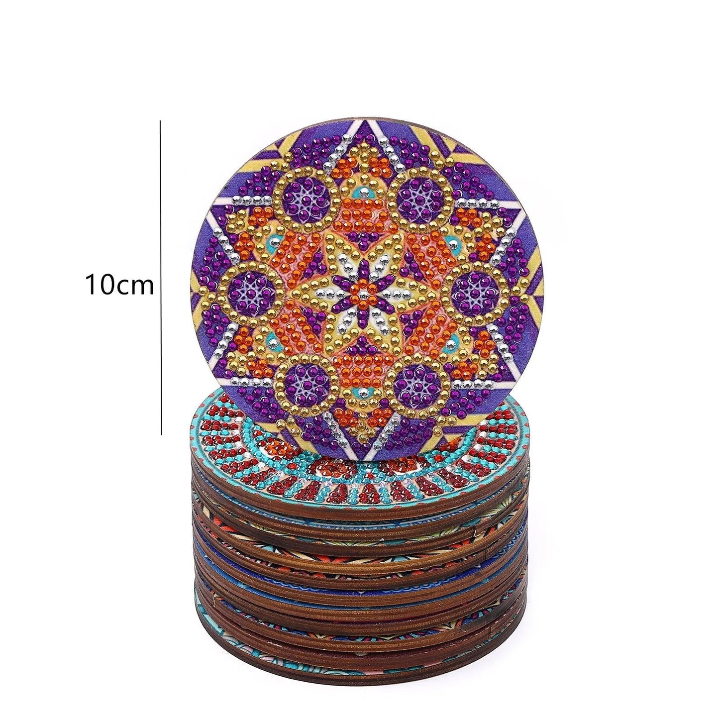 DIY Mandala K  - Diamond Coasters