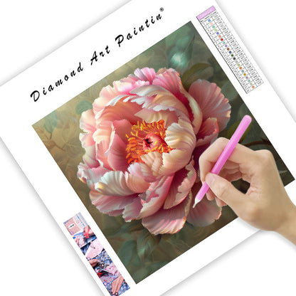 Blooming Peony Grace - Diamond Painting