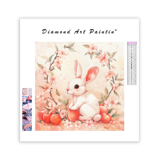 Peach Bunny - Diamond Painting