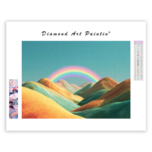 Rainbow Hill View - Diamond Painting