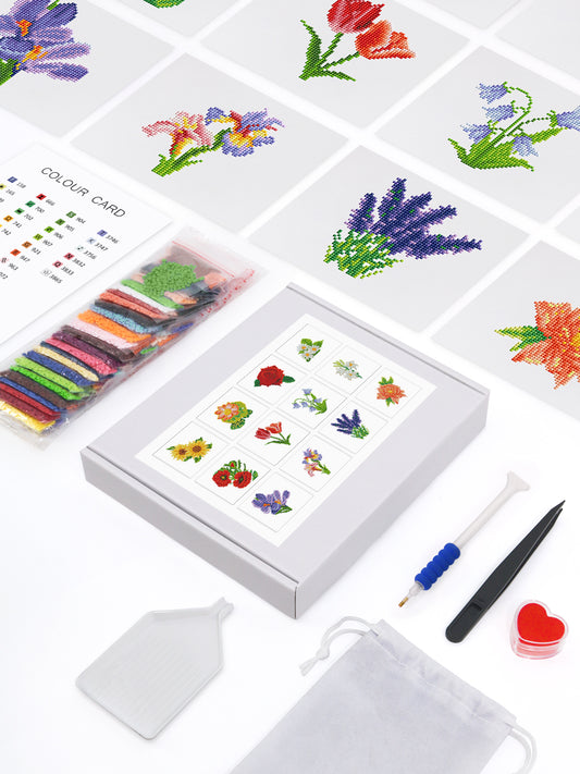 Mini-Colorful Floral Blooms
