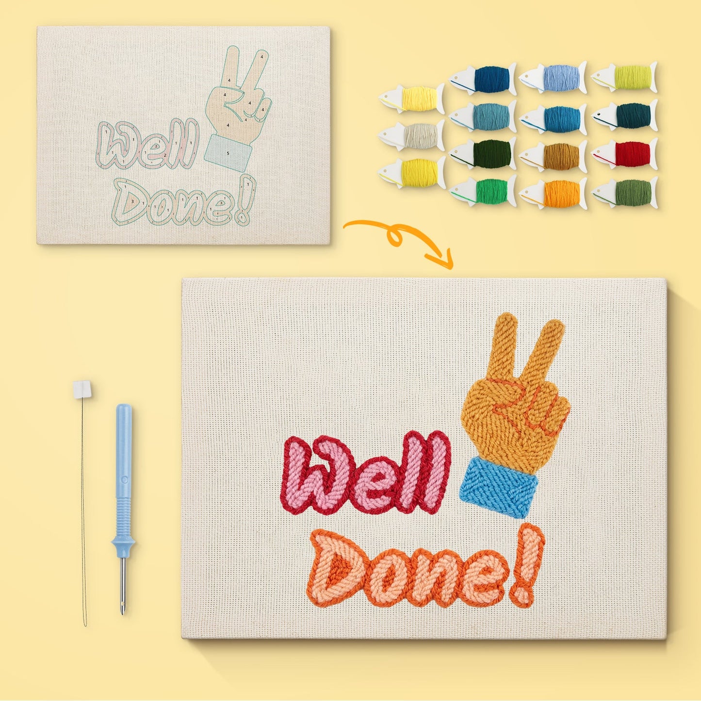 Well Done! - Punch Needle