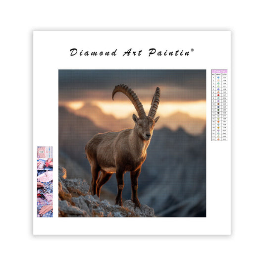 Ibex on Ridge - Diamond Painting