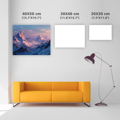 Mountain Peaks at Dawn - Diamond Painting