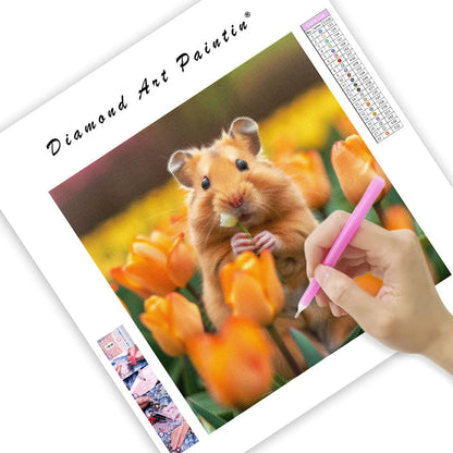 Tulip Hamster - Diamond Painting
