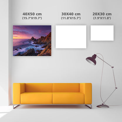 Rocky Coastline at Dusk - Diamond Painting