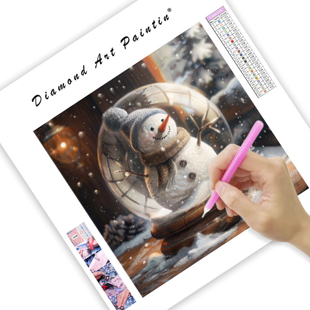 Snow Globe Smile - Diamond Painting
