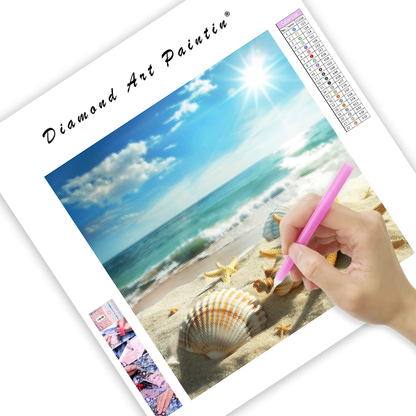 Seashell Summer Shore - Diamond Painting