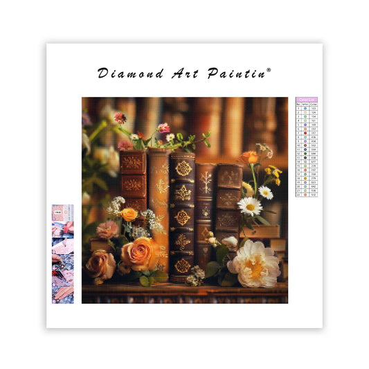 Book Rose - Diamond Painting
