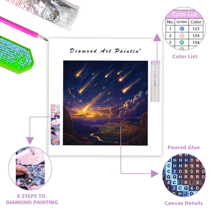Meteor Shower in the Sky - Diamond Painting
