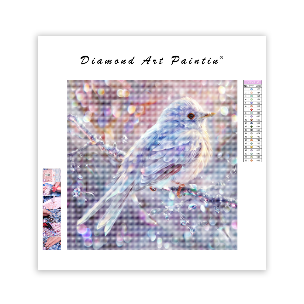 Crystal Feathered Bird – Diamond Painting
