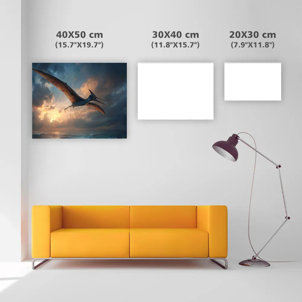 Pteranodon Over Ocean - Diamond Painting