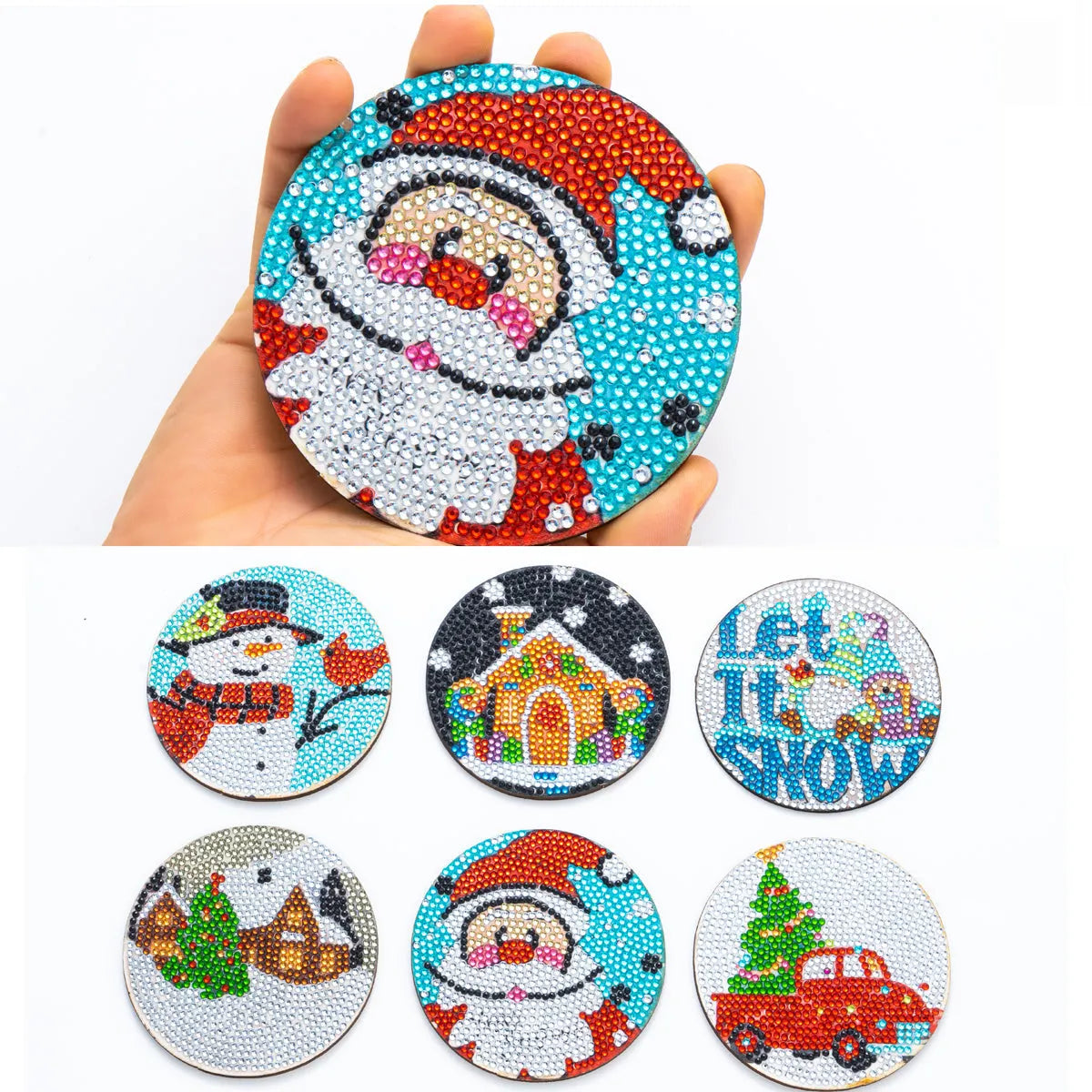 DIY Santa Claus - Diamond Coaster