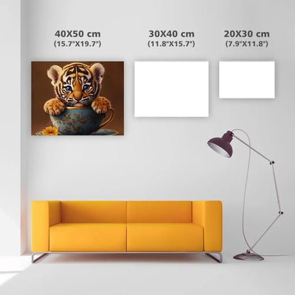 Adorable Tiger Cub - Diamond Painting