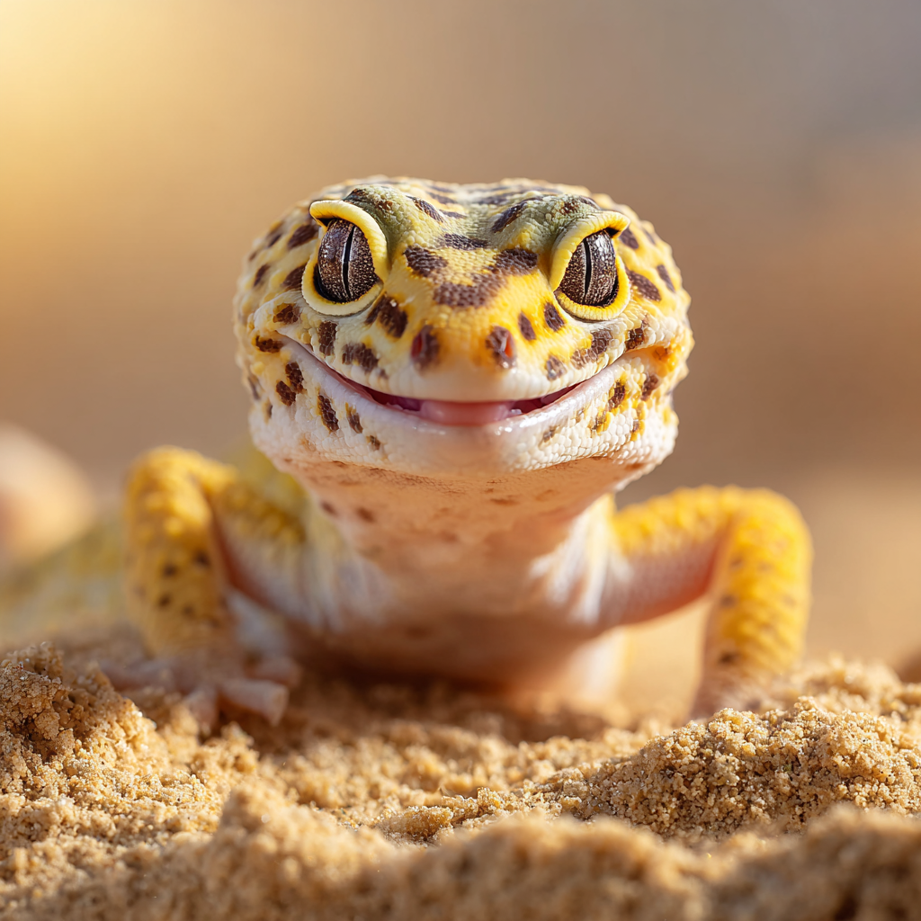 Leopard Gecko Smile - Diamond Painting