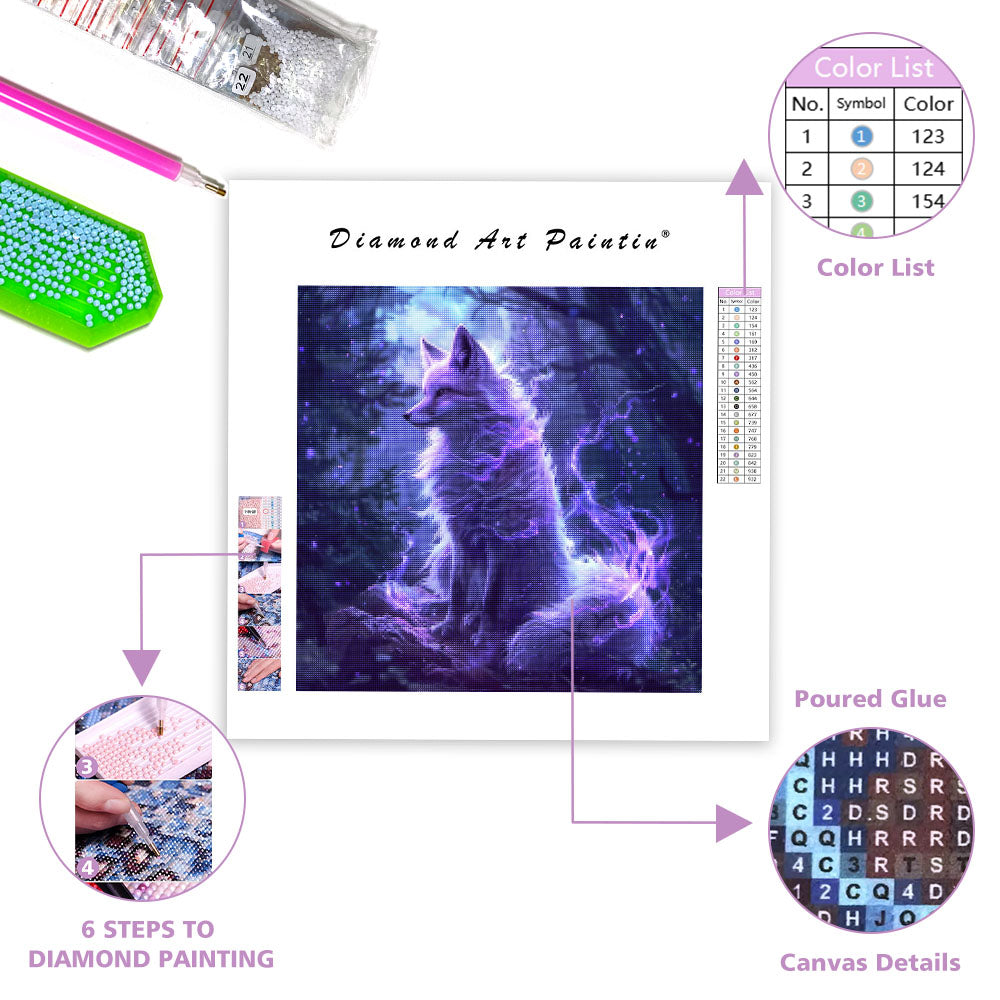 Nine-Tailed Spirit Fox - Diamond Painting