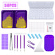 Diamond Painting Tools Funnel Dot Drill Tray Set 58-Gate Storage Box Combination