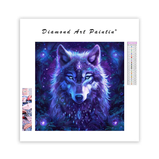 Crystal Wolf Spirit - Diamond Painting