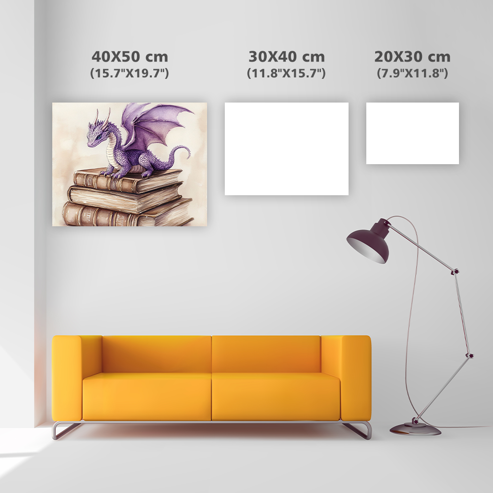 Lavender Dragon - Diamond Painting