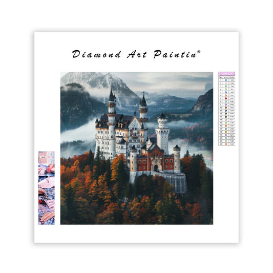 Fairytale Castle Mist - Diamond Painting