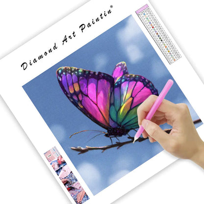 Rainbow Butterfly - Diamond Painting