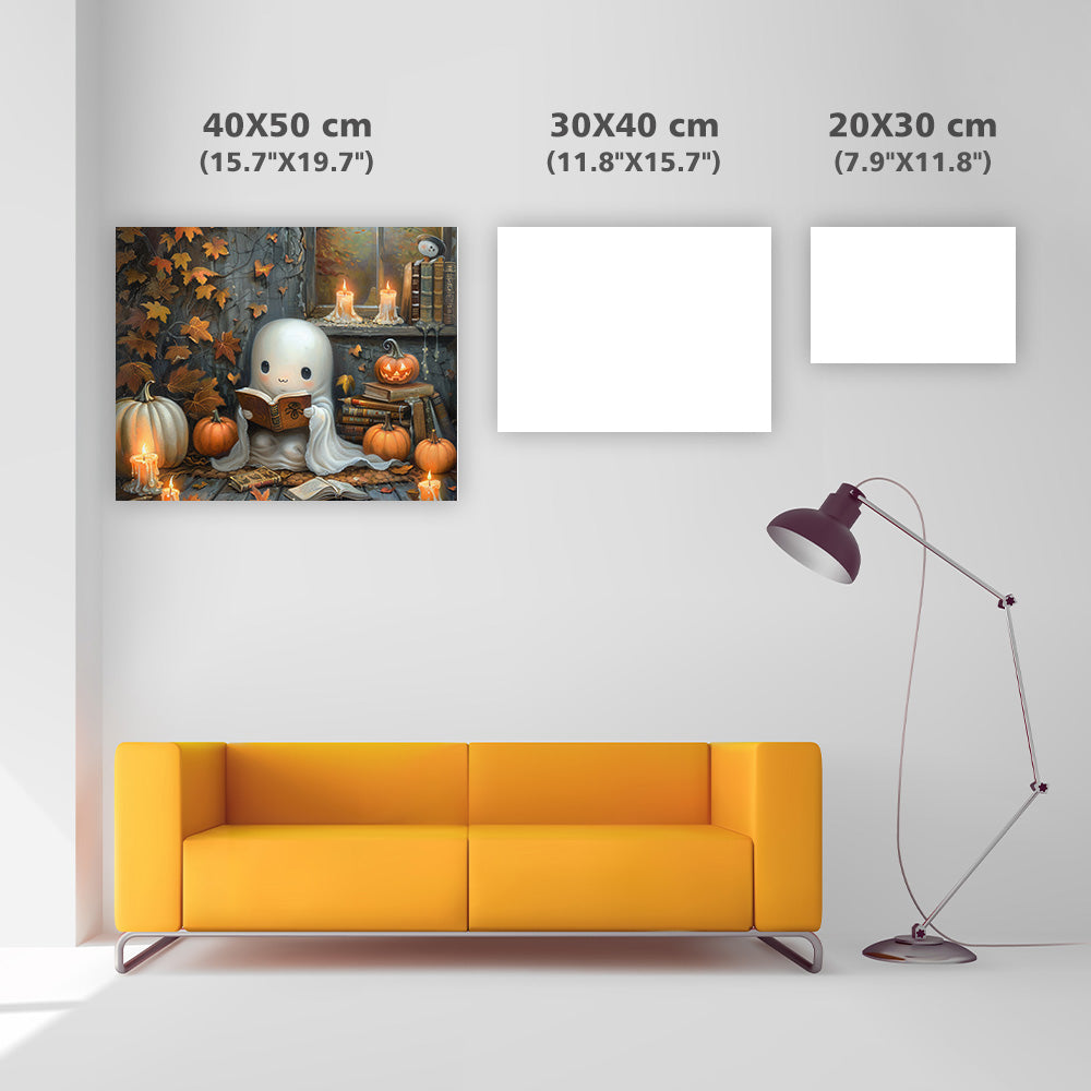 The Reading Ghost - Diamond Painting