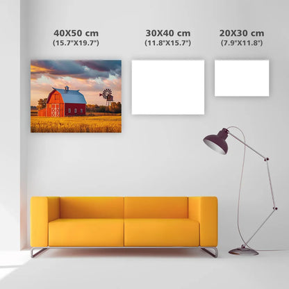 American Barn with Windmill - Diamond Painting