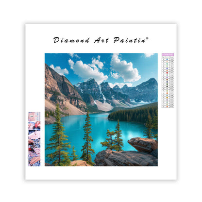 Banff Turquoise Lake - Diamond Painting