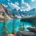 Banff Turquoise Lake - Diamond Painting