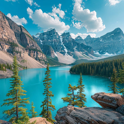 Banff Turquoise Lake - Diamond Painting