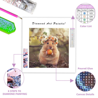 Peach Hamster - Diamond Painting