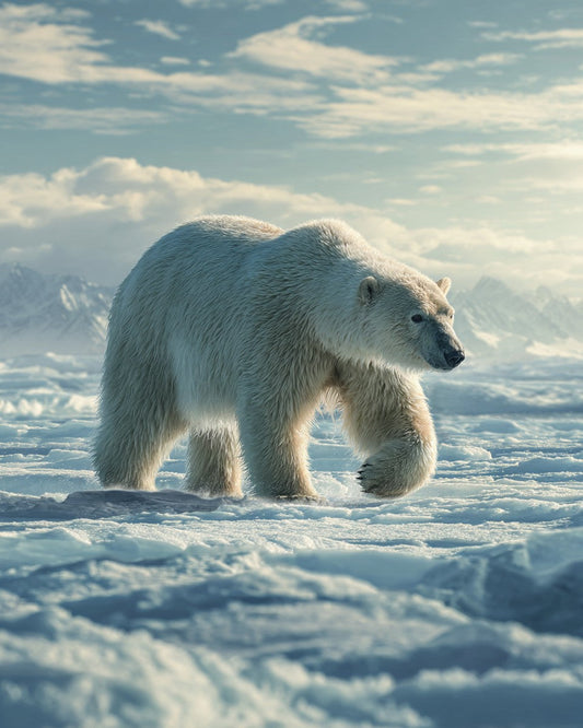 Polar Bear in the Arctic - Diamond Painting
