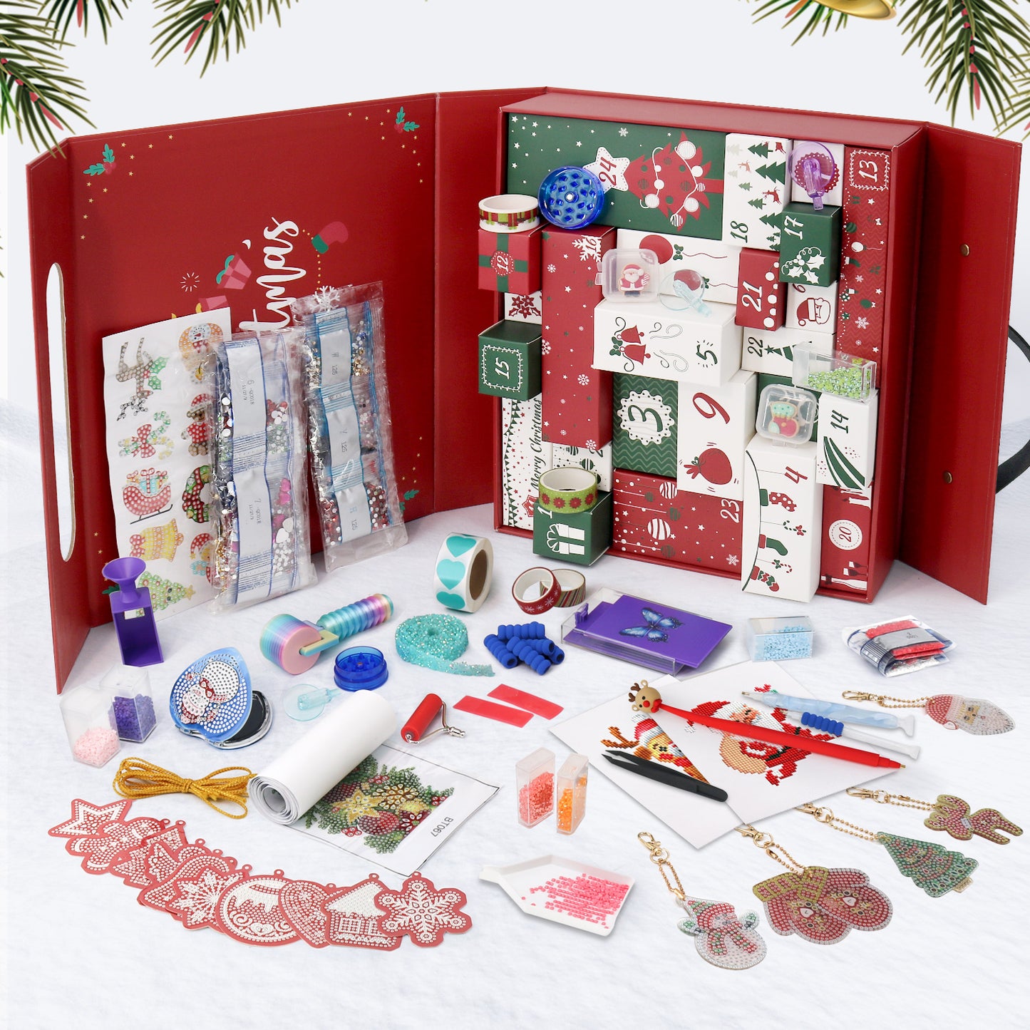 Diamond Painting Christmas Mystery Gift Box-Red