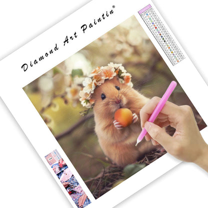 Peach Hamster - Diamond Painting