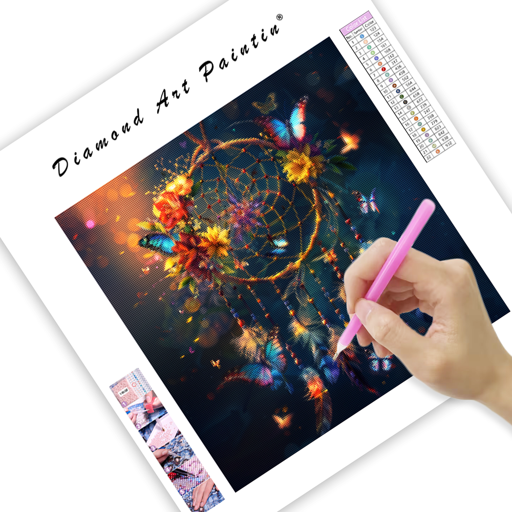 Butterfly Dreamcatcher - Diamond Painting