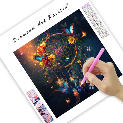 Butterfly Dreamcatcher - Diamond Painting