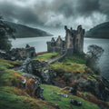 Scottish Castle Loch - Diamond Painting