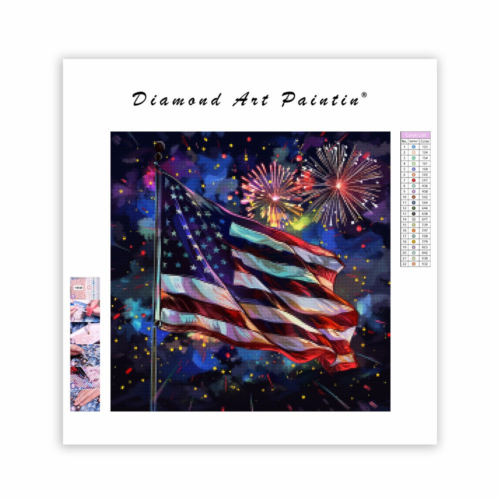 Stars and Stripes Celebration - Diamond Painting