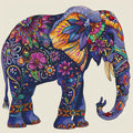 Floral Elephant Design - Diamond Painting