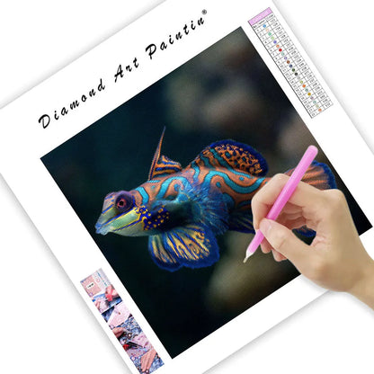 Mandarin Fish Elegance - Diamond Painting