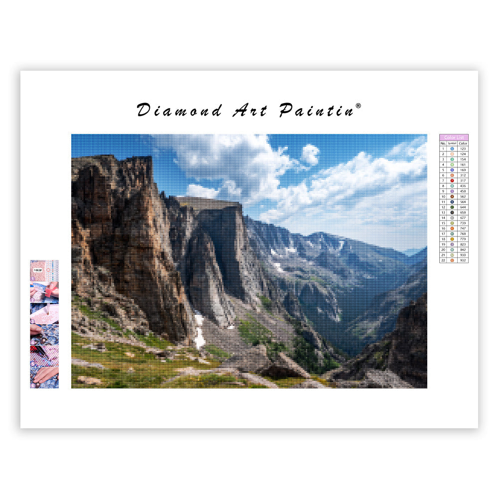 Rocky Mountain Landscape - Diamond Painting