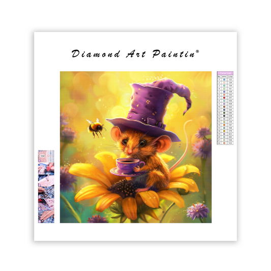 Tea Party Mouse - Diamond Painting