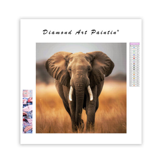 Gentle Elephant Calm - Diamond Painting