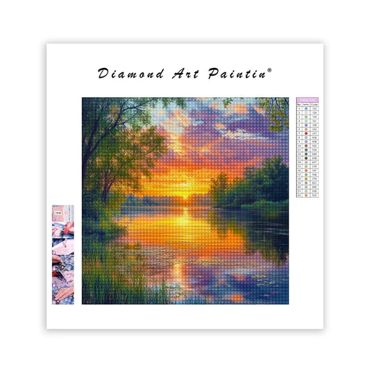 Peaceful Sunset - Diamond Painting