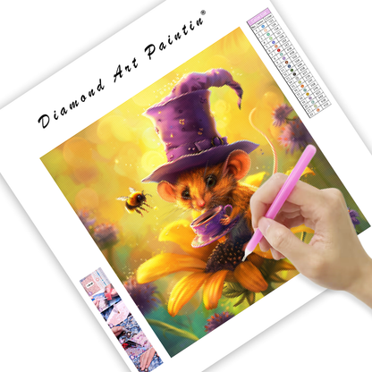 Tea Party Mouse - Diamond Painting
