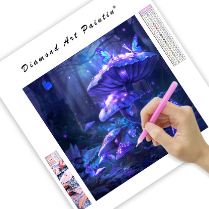 Enchanted Mushroom Glow - Diamond Painting