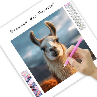 Llama Portrait - Diamond Painting